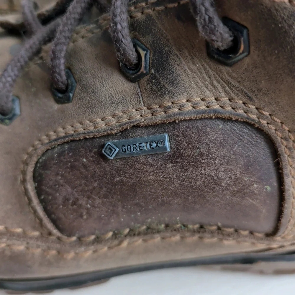 ECCO Track 25 Gore-Tex Mid Hiking Boots Mens US 11/11.5 EU45 Brown Waterproof
